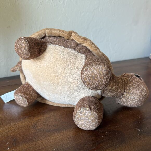 The Petting Zoo Brown Turtle Tortoise 8" Soft Shell Stuffed Plush - Picture 6 of 10